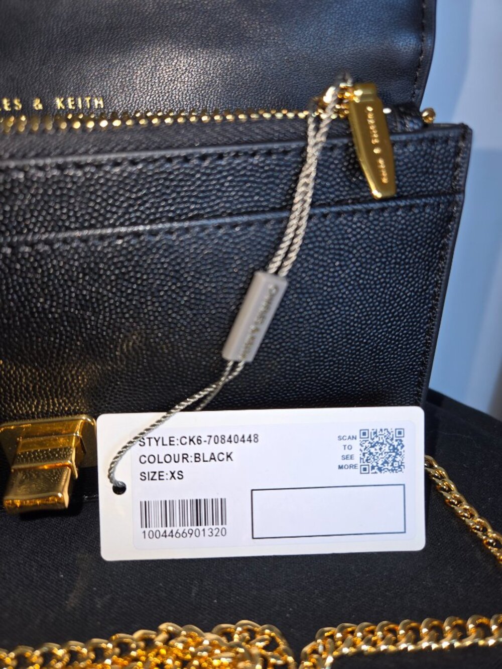 Charles & Keith Micaela Quilted Long Wallet - Black - Picture 9 of 10
